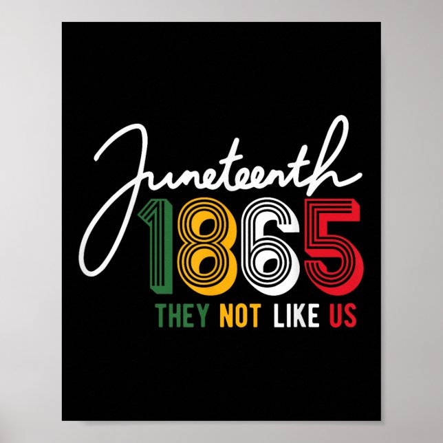 Poster Eles Não Gostam de Nós Juneteenth 1865 Orgulho Ind (Frente)