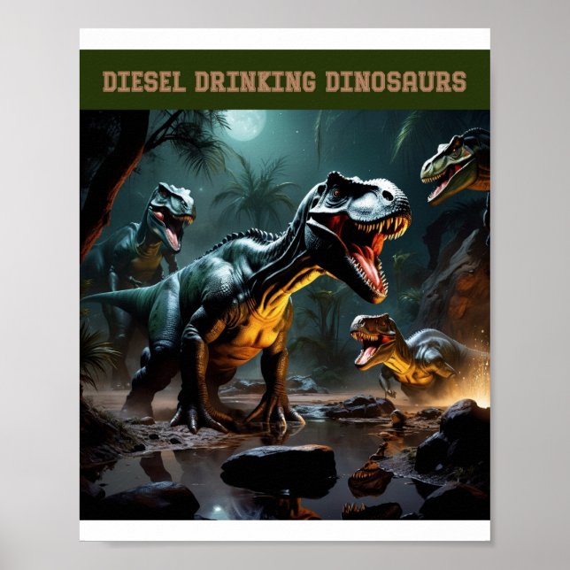 Poster Eles são diesel Bebendo (Frente)