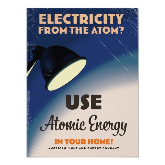 Póster Eletricidade do Átomo? (Frente)