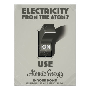 Póster Eletricidade do Átomo