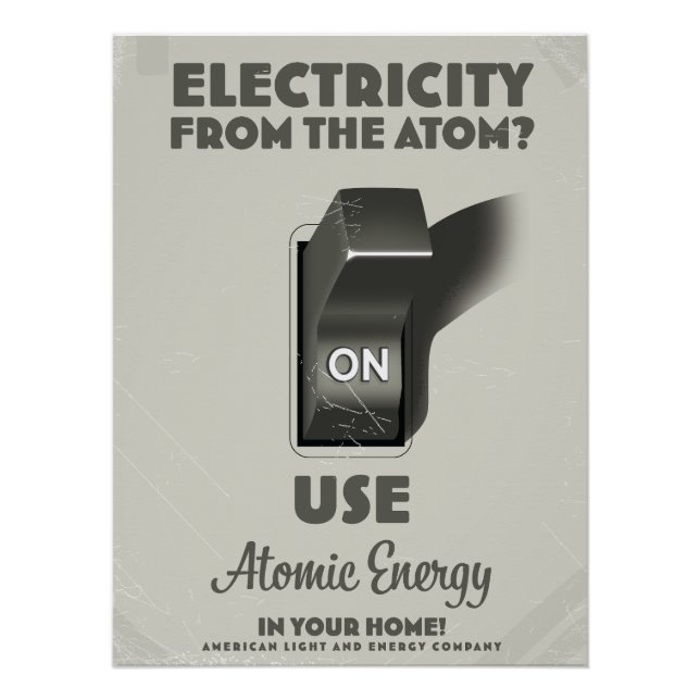 Póster Eletricidade do Átomo (Frente)
