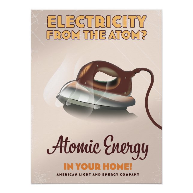 Póster Eletricidade do Átomo? (Frente)