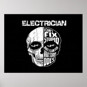Poster Elétrico que não consigo consertar o presente estú