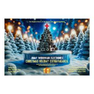 Póster Eletrônicos de Câmera Férias de Natal Poster