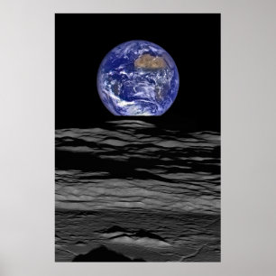 Póster Elevação da terra da lua