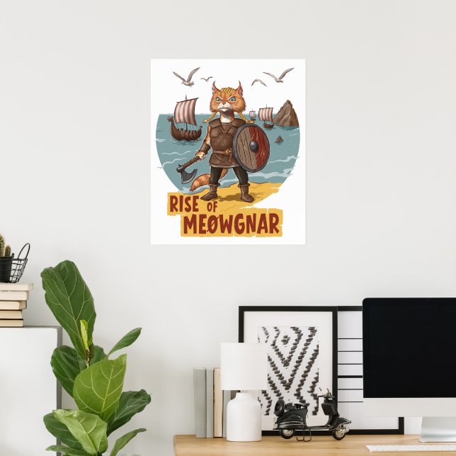 Poster Elevação de Meowgnar (Escritório em casa)