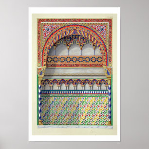 Póster Elevação de uma alcova no Pateo del Agua, Alha