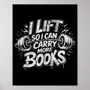 Poster Elevador pode carregar mais livros amantes da leit
