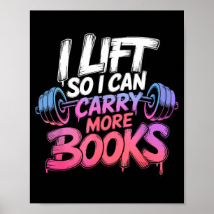 Poster Elevador pode carregar mais livros amantes da leit