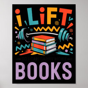 Poster Elevador Pode Carregar Mais Livros Amantes da Leit