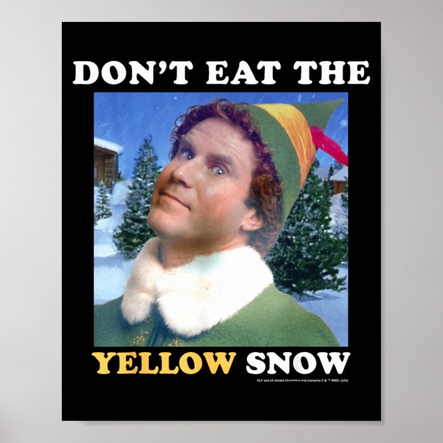 Poster Elf Don't Eat The Yellow Snow  (Frente)
