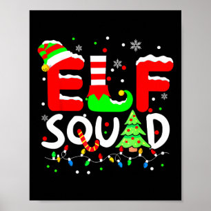 Poster Elf Squad Christmas Mating Family Toddler Boy Gi