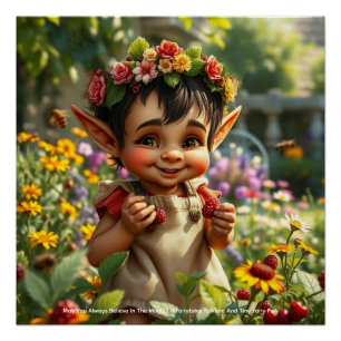 Póster Elf Strawberry Poster