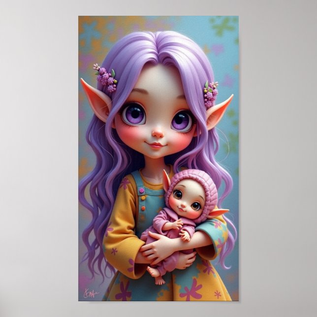 Poster *Elfo & Boneca de Elfo (Frente)