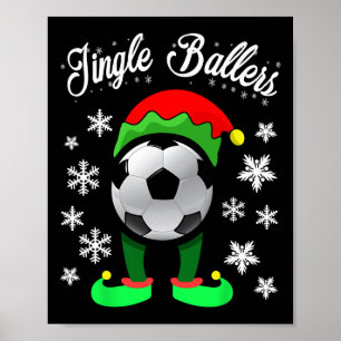 Poster Elfo de Futebol de Natal Jingle Byllers