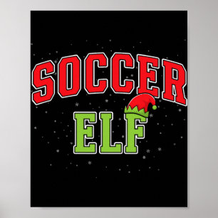 Poster Elfo do Futebol Natal Família Correspondência Grup