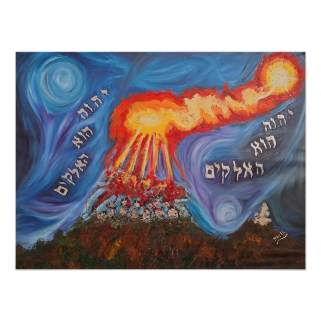 Póster Elijah and the Prophets of Baal on Mount Carmel (Frente)