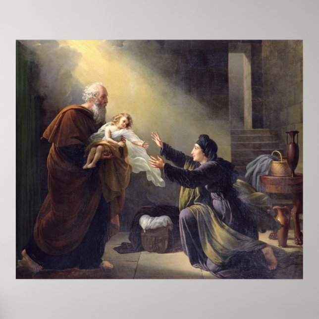 Poster Elijah Ressuscitando o Filho (Frente)