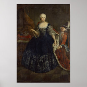 Póster Elisabeth Christine von Bransvique como a rainha