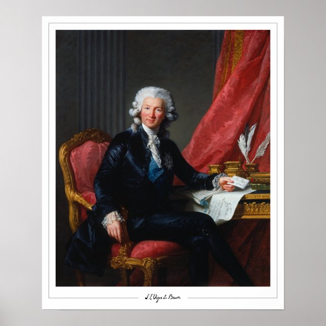 Poster Élisabeth Vigée Le Brun Zedign Cartaz de Arte #3 (Frente)