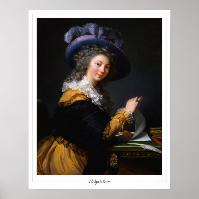 Poster Élisabeth Vigée Le Brun Zedign Cartaz de Arte #8 (Frente)