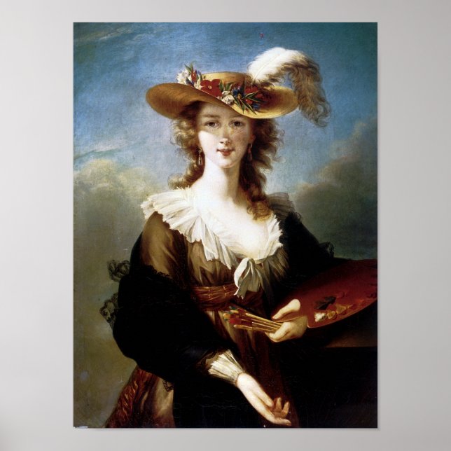 Póster Elisabeth Vigee-Lebrun Autorretrato (Frente)