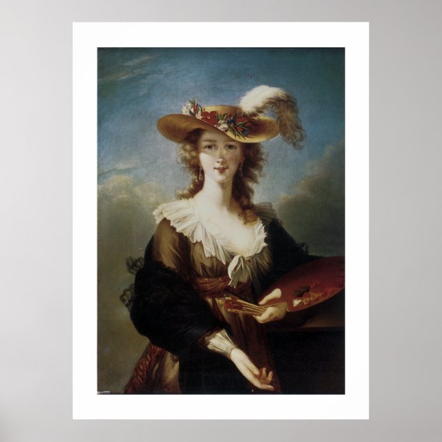 Póster Elisabeth Vigee-Lebrun Autorretrato (Frente)
