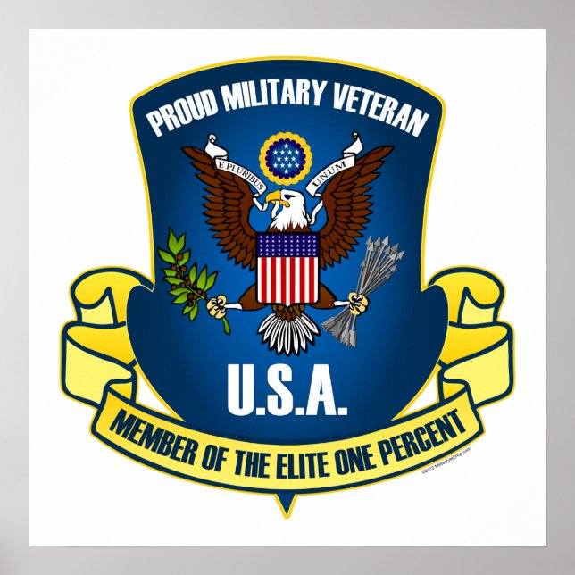 Poster Elite 1% (Azul) (Frente)