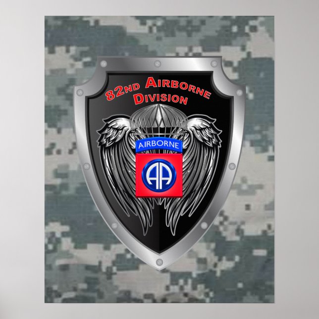 Poster Elite 82.a Divisão Aerotransportada (Frente)