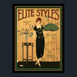 Poster Elite Estilos Art Deco 1920 Cobrir 12 x 16<br><div class="desc">Destaque sua decoração doméstica com este Cobrir exclusivo,  nostálgico,  Art Deco Fashion de Elite Styles-ca 1920</div>