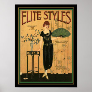 Poster Elite Estilos Art Deco 1920 Cobrir 12 x 16
