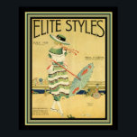 Póster Elite Estilos Art Deco 1920 Cobrir 16x20<br><div class="desc">Nice,  Art Deco Beach Scene Cobrir para Elite Styles ca. 1920</div>