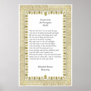 Póster Elizabeth Barrett Browning - 42