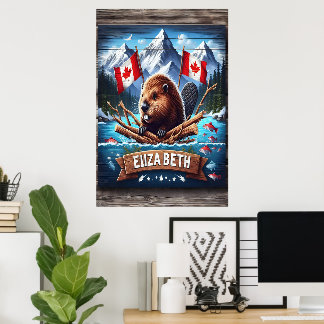 Poster Elizabeth Canadian Beaver E Mounties
