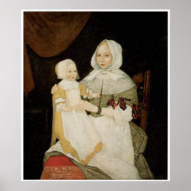 Póster Elizabeth Freake & Baby Mary C 1671-74 (Frente)