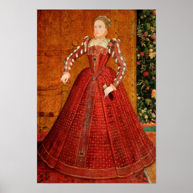 Poster Elizabeth I da Inglaterra (The "Hampden Portrait") (Frente)