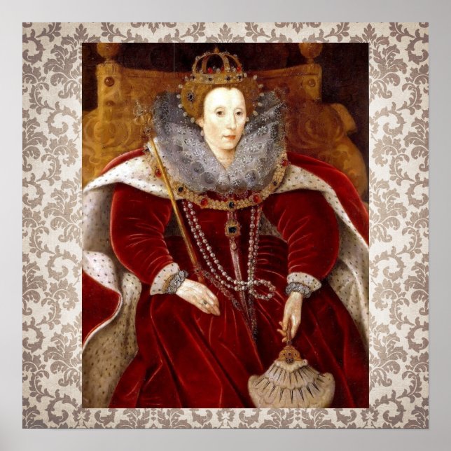 Poster Elizabeth I Red Robes (Frente)