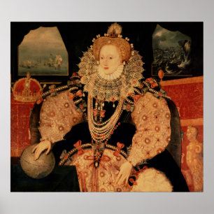 Poster Elizabeth I, retrato Armada, c.1588