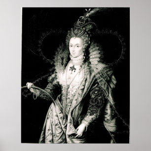 Póster Elizabeth mim tirado por W.Derby e gravado perto