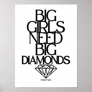 Poster Elizabeth Taylor cita o poder das mulheres