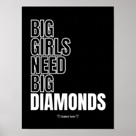 Poster Elizabeth Taylor cita o poder das mulheres