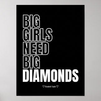 Poster Elizabeth Taylor cita o poder das mulheres