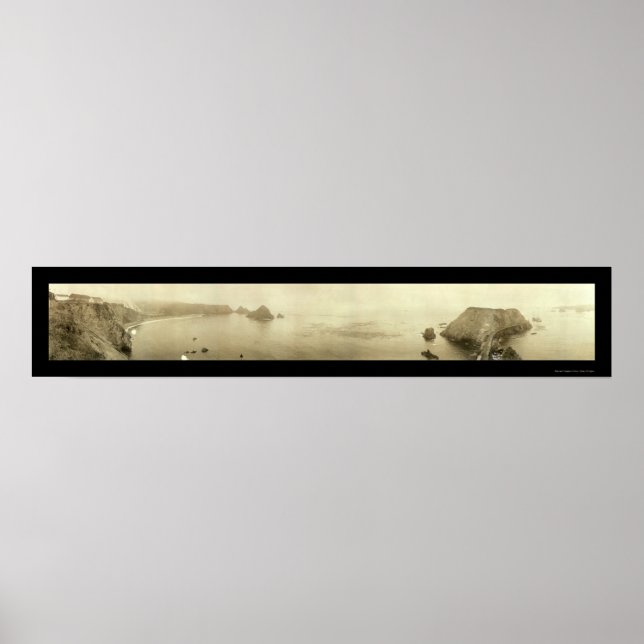 Póster Elk Mendocino CA Foto 1911 (Frente)