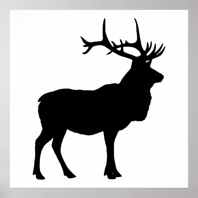 Poster Elk Silhouette (Frente)
