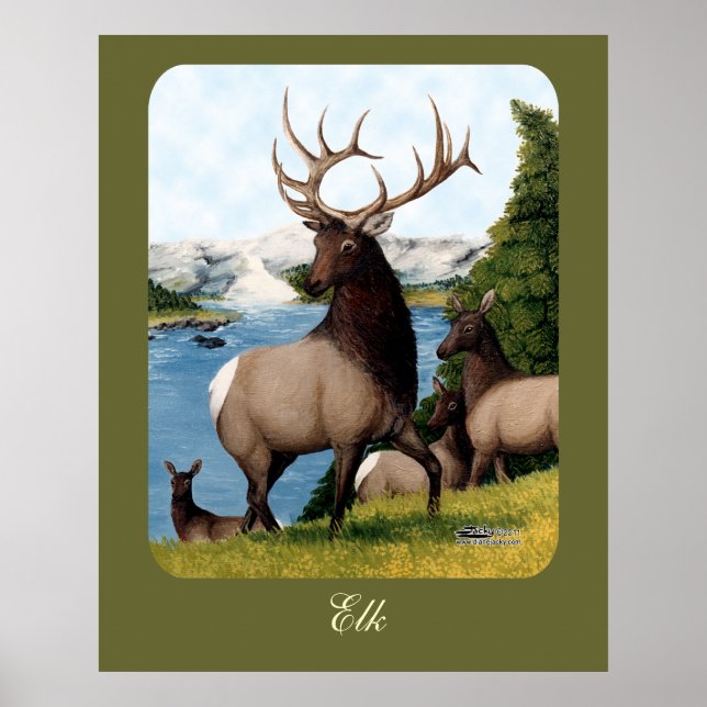 Poster Elk Wapiti (Frente)