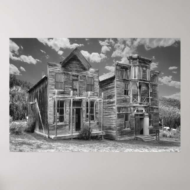 Póster Elkhorn Ghost Town Public Halls - Montana (Frente)