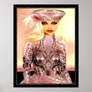 Poster Ella on Canvas Print