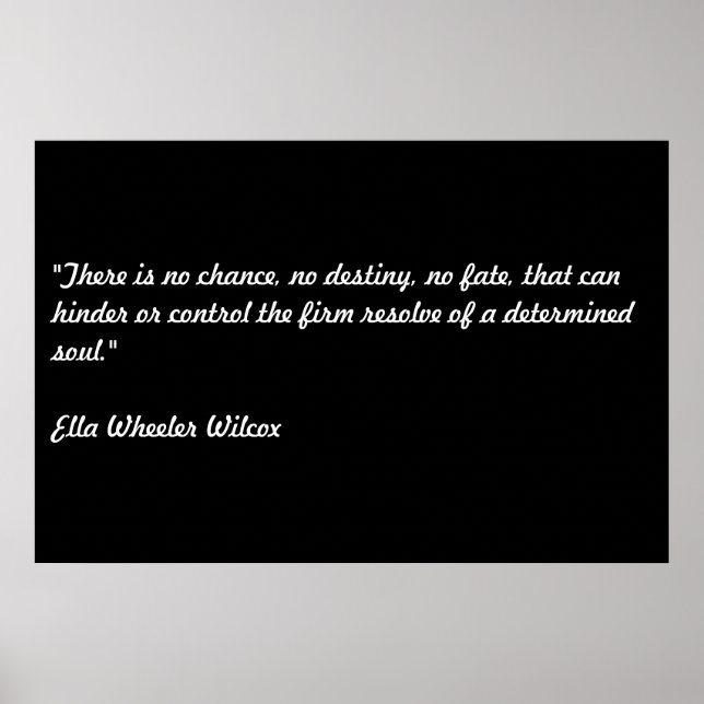 Póster Ella Wheeler Wilcox (Frente)