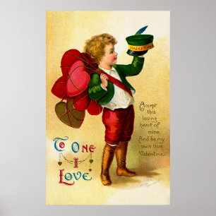 Poster Ellen H. Clapsaddle: Aceite este coração loving