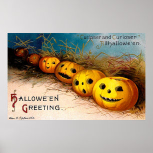 Poster Ellen H. Clapsaddle: Fileira da abóbora